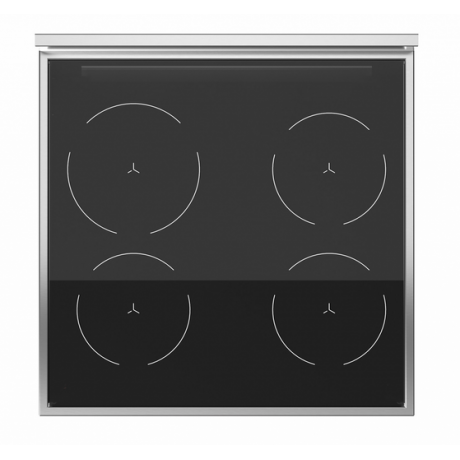 BERTAZZONI PRO6 4I 1E RO T Κουζίνα Ηλεκτρική με Επαγωγικές Εστίες 60cm Κόκκινο